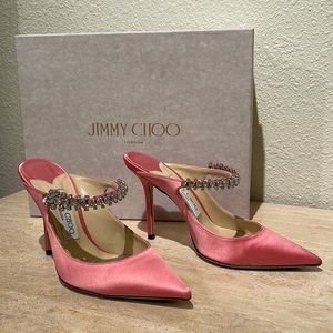 Jimmy Choo Satin Rose Heels